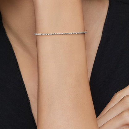 1CTW 7 inch Elegant Three Prong Lab Grown Diamond Tennis Bracelet