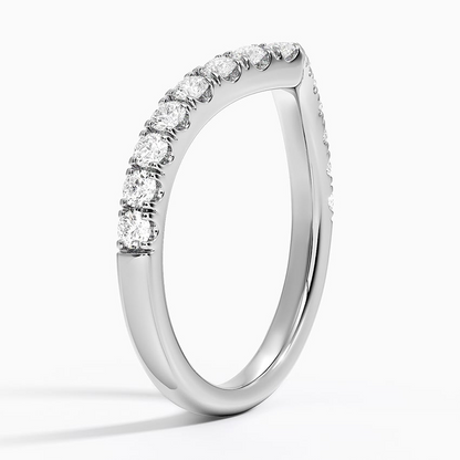 0.41 CTW Flair Lab Grown Diamond Ring In 18k Solid Gold