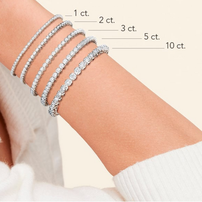 5CTW 6.5 inch Classic Lab Grown Diamond Tennis Bracelet