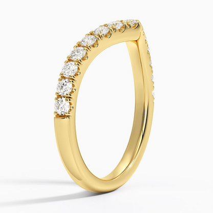 0.41 CTW Flair Lab Grown Diamond Ring In 18k Solid Gold