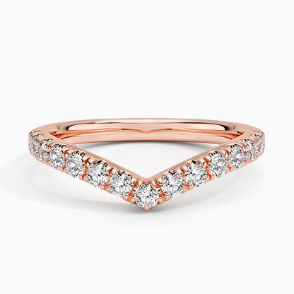 0.41 CTW Flair Lab Grown Diamond Ring In 18k Solid Gold