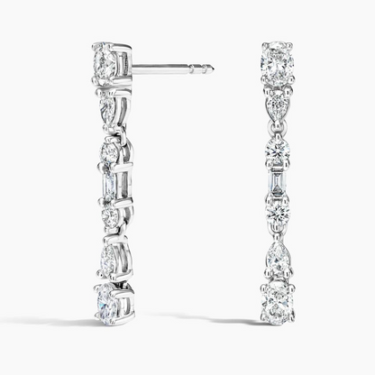7/8 CTW Mireille Lab Grown Diamond Drop Earrings