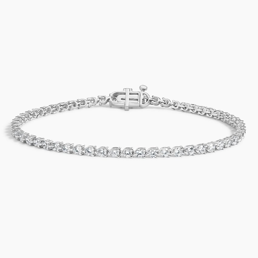 3CTW 7 inch Three Prong Lab Grown Diamond Tennis Bracelet For Unisex