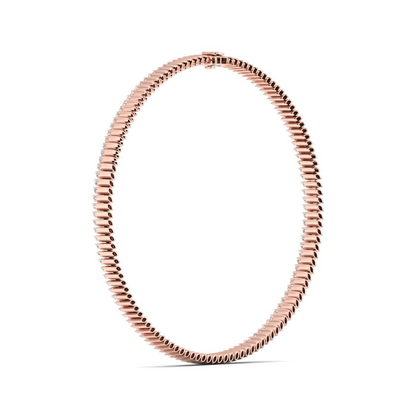 17.37CTW Classic Lab Grown Diamond Marquise Tennis Necklace