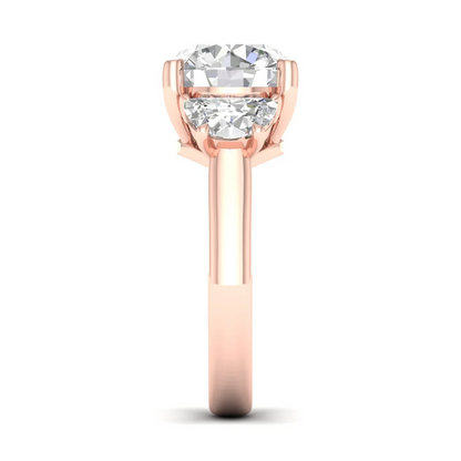 5 CTW Three Stone Lab Grown Diamond Engagement Ring