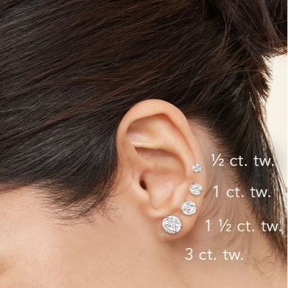 1/2 CTW 4 Prong Diamond Stud Earrings