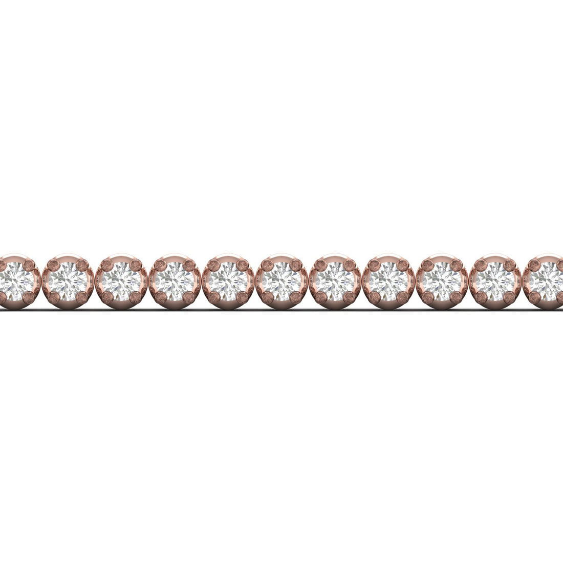 1.00CTW Four Prong Round Lab Grown Diamond Tennis Bracelet