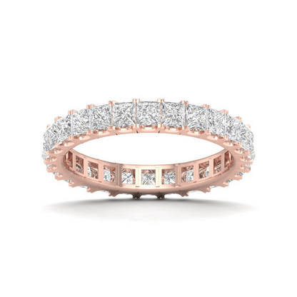 2 CTW Princess Eternity Lab Grown Diamond Wedding Band