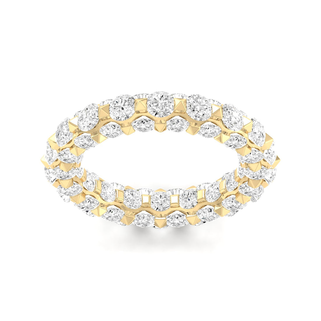 7 1/10 CTW Eternal Micro Prong Eternity Lab Grown Diamond  Wedding Band