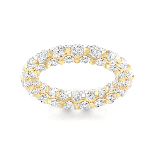 7 1/10 CTW Eternal Micro Prong Eternity Lab Grown Diamond  Wedding Band