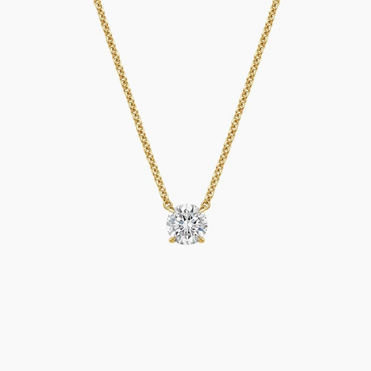 1/2 CTW Lab Grown Diamond Round Pendant
