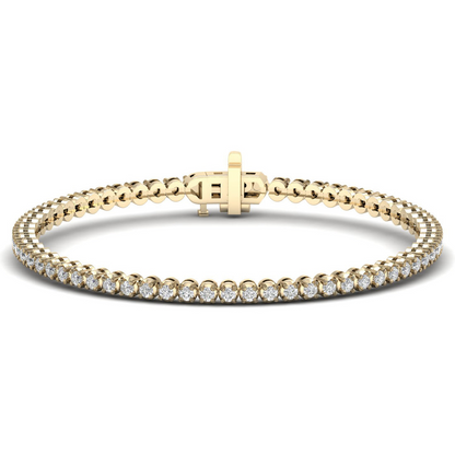 1.00CTW Four Prong Round Lab Grown Diamond Tennis Bracelet