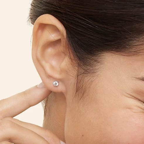 1/2 CTW 4 Prong Diamond Stud Earrings