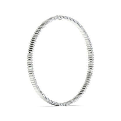 17.37CTW Classic Lab Grown Diamond Marquise Tennis Necklace