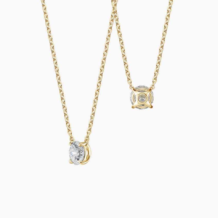 1/2 CTW Lab Grown Diamond Round Pendant
