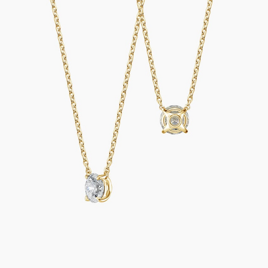 1/2 CTW Lab Grown Diamond Round Pendant