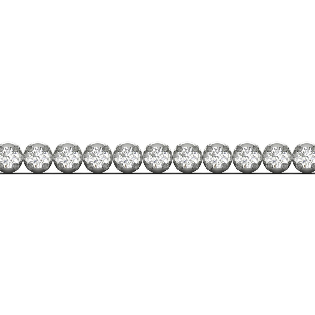 1.00CTW Four Prong Round Lab Grown Diamond Tennis Bracelet