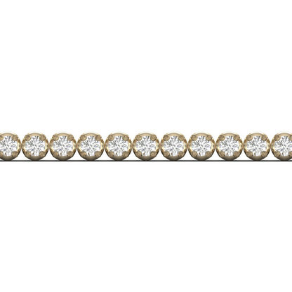 1.00CTW Four Prong Round Lab Grown Diamond Tennis Bracelet