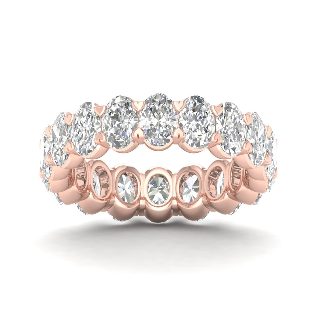 5 CTW Oval Eternity Lab Grown Diamond Wedding Band