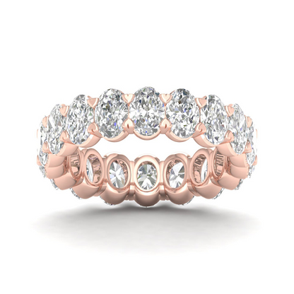 5 CTW Oval Eternity Lab Grown Diamond Wedding Band