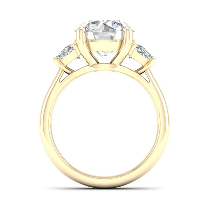 5 CTW Three Stone Lab Grown Diamond Engagement Ring