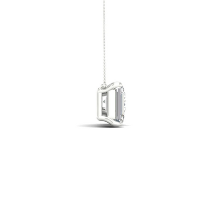 2.75 CTW Lab Grown Diamond Round Emerald Pendant