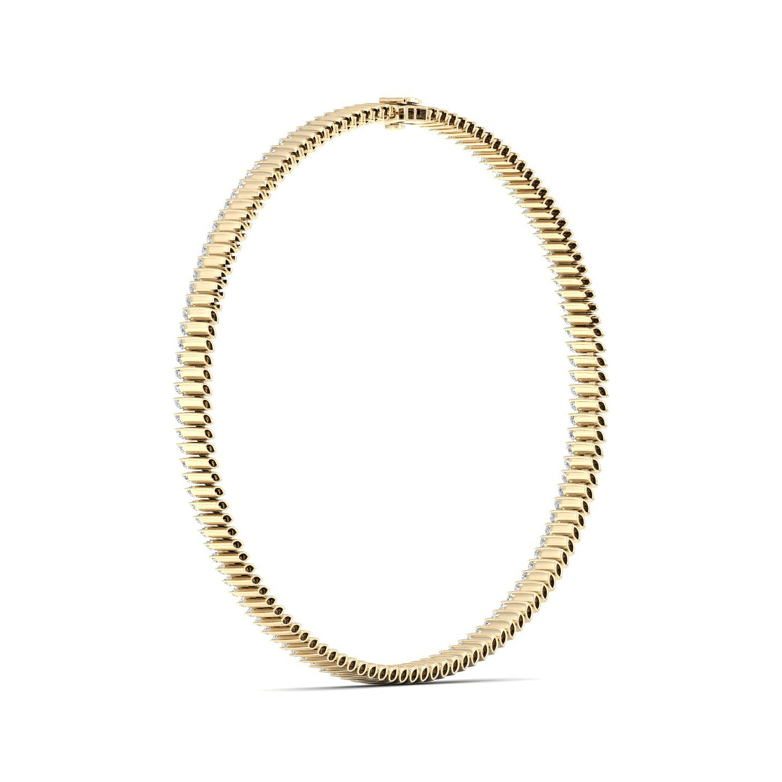 17.37CTW Classic Lab Grown Diamond Marquise Tennis Necklace