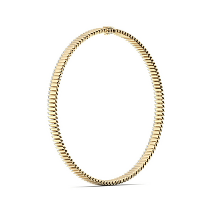 17.37CTW Classic Lab Grown Diamond Marquise Tennis Necklace