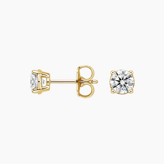 3/4 CTW Perfect 4-Prong Lab Grown Diamond Stud Earrings