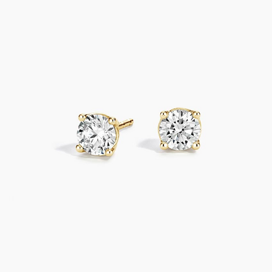 3/4 CTW Perfect 4-Prong Lab Grown Diamond Stud Earrings