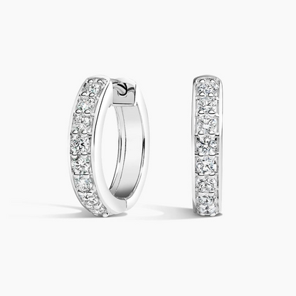 1/2 CTW Lab Grown Diamond Huggie Earrings