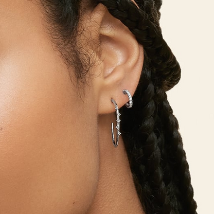 1/5 CTW Pave Lab Grown Diamond Huggie Earrings