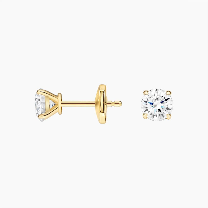 1 CTW Claw Prong Diamond Stud Earrings
