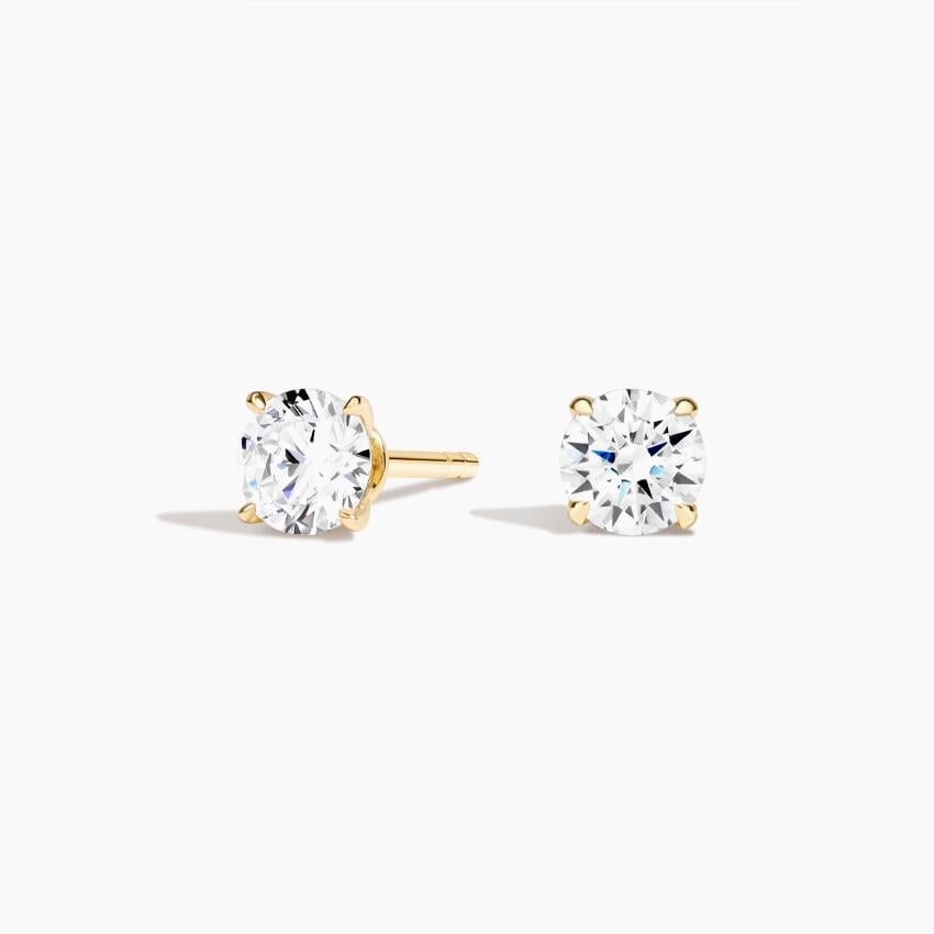 1 CTW Claw Prong Diamond Stud Earrings