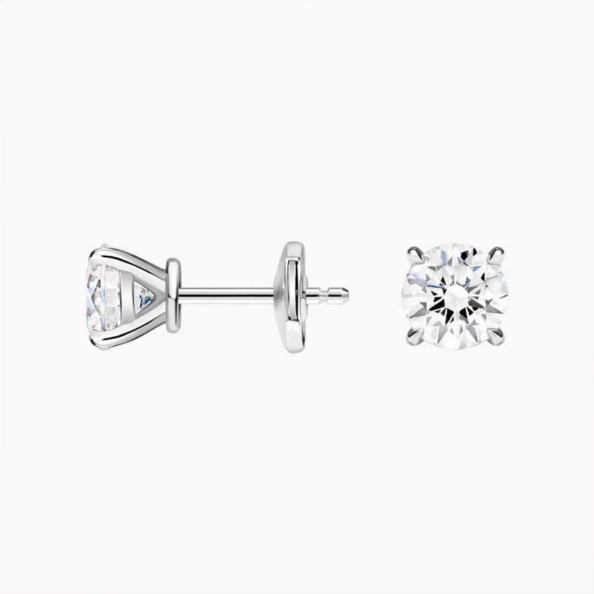1.50 CTW Claw Prong Lab Grown Diamond Stud Earrings