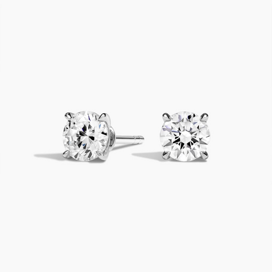 1.50 CTW Claw Prong Lab Grown Diamond Stud Earrings