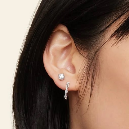 1 CTW Lab Grown Diamond Stud Earrings