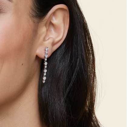 1.25 CTW Lab Grown Diamond Drop Earrings