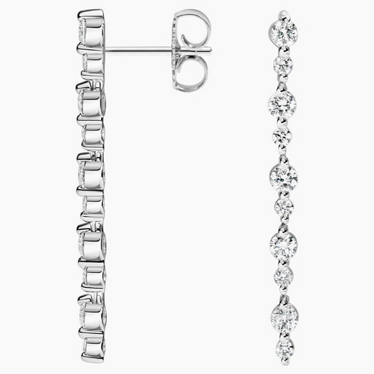 1.25 CTW Lab Grown Diamond Drop Earrings