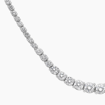 20 CTW Hayworth Lab Grown Diamond Riviere Tennis Necklace