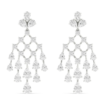 10.10 CTW Lab Grown Diamond Modern Chandelier Earrings