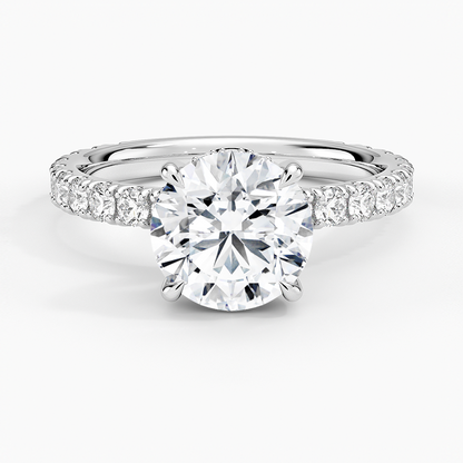 2 CT Round Lab Grown Diamond 18K Gold Solitaire Engagement Ring