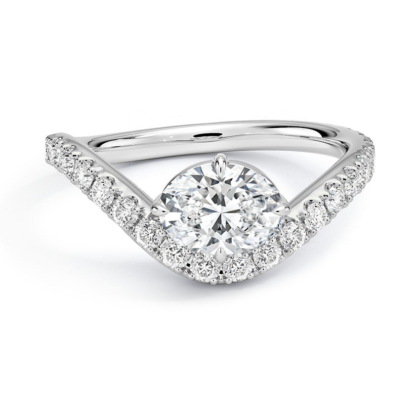 2 CT Lab Grown Diamond 3/4 Eternity Engagement Ring
