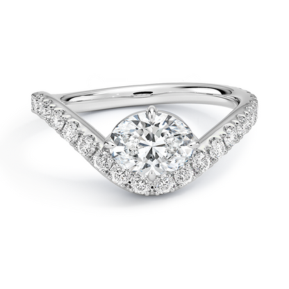 2 CT Lab Grown Diamond 3/4 Eternity Engagement Ring