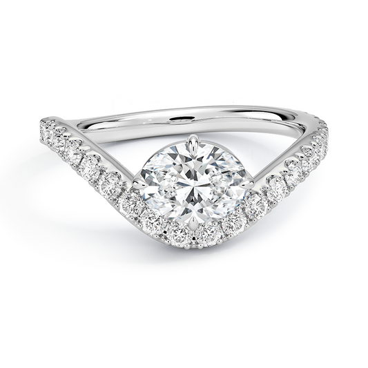 2 CT Lab Grown Diamond 3/4 Eternity Engagement Ring