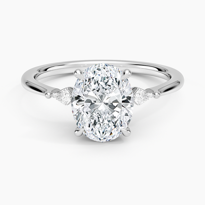 2 CT Lab Grown Diamond 18KT Gold Engagement Ring