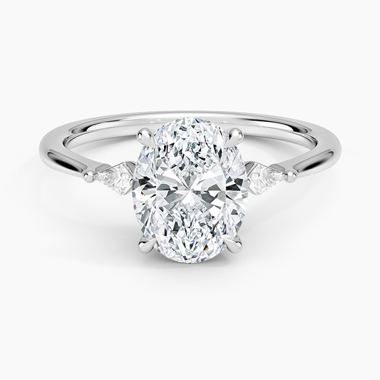 2 CT Lab Grown Diamond 18KT Gold Engagement Ring