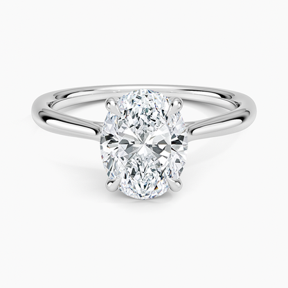 2 CT Lab Grown Diamond  Solitaire Engagement Ring