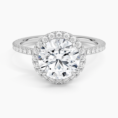 2 CT Halo Lab Grown Diamond 3/4 Eternity Ring