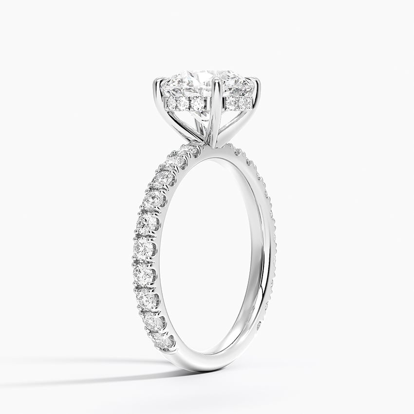 2 CT Round Lab Grown Diamond 18K Gold Solitaire Engagement Ring